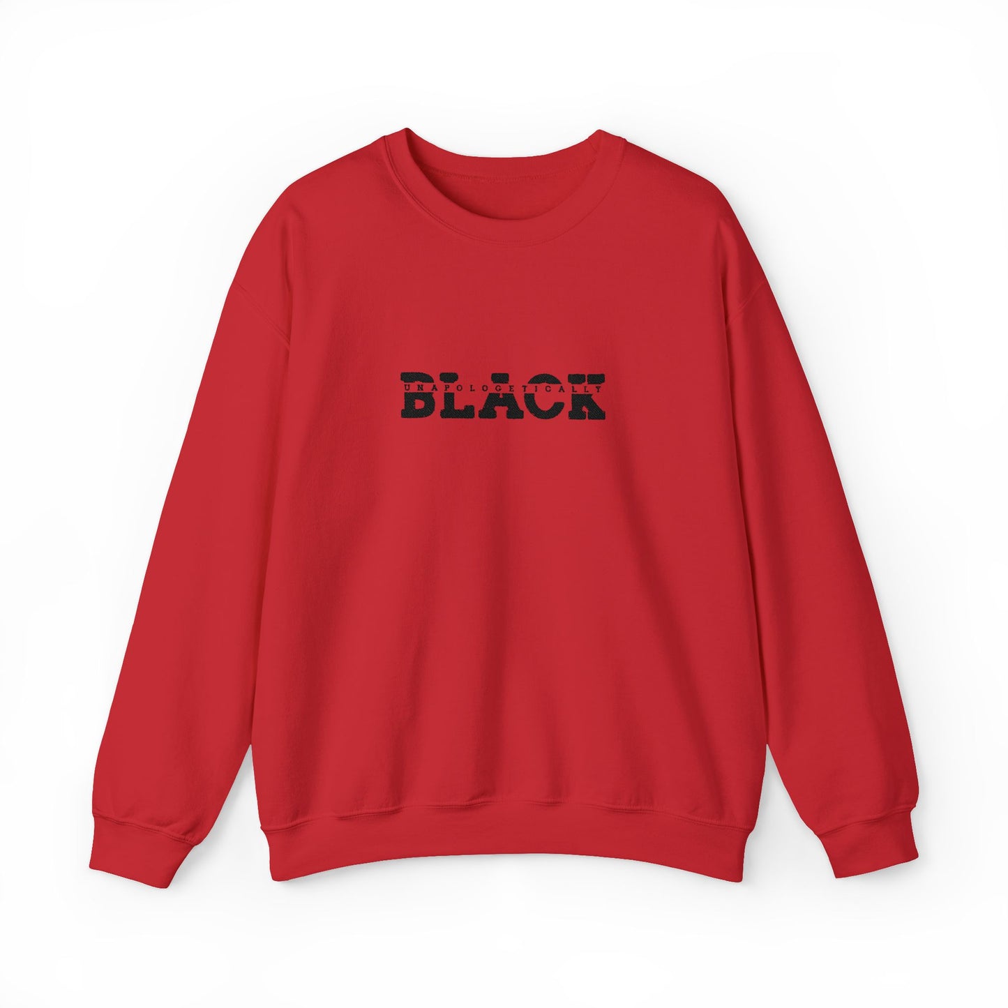 Unapologetically Black Embroidered Crewneck Sweatshirt