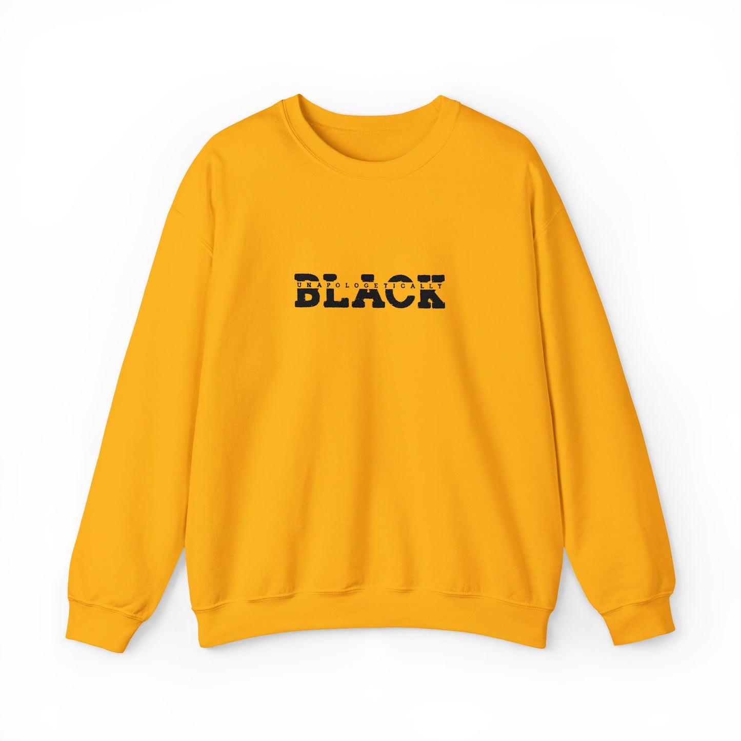 Unapologetically Black Embroidered Crewneck Sweatshirt