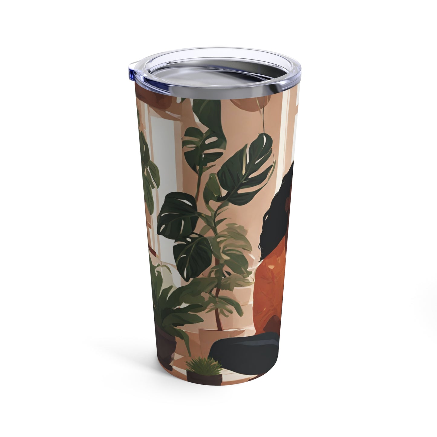 Black Girl in plant room 20oz Tumbler - TSHIRTLA20