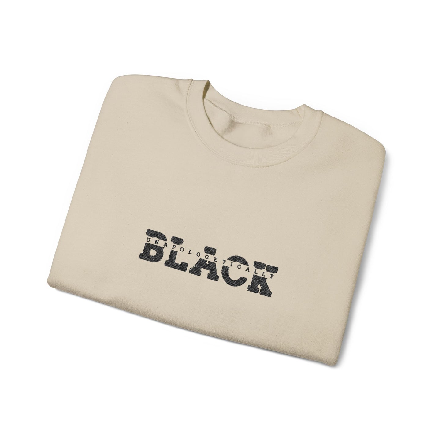 Unapologetically Black Embroidered Crewneck Sweatshirt