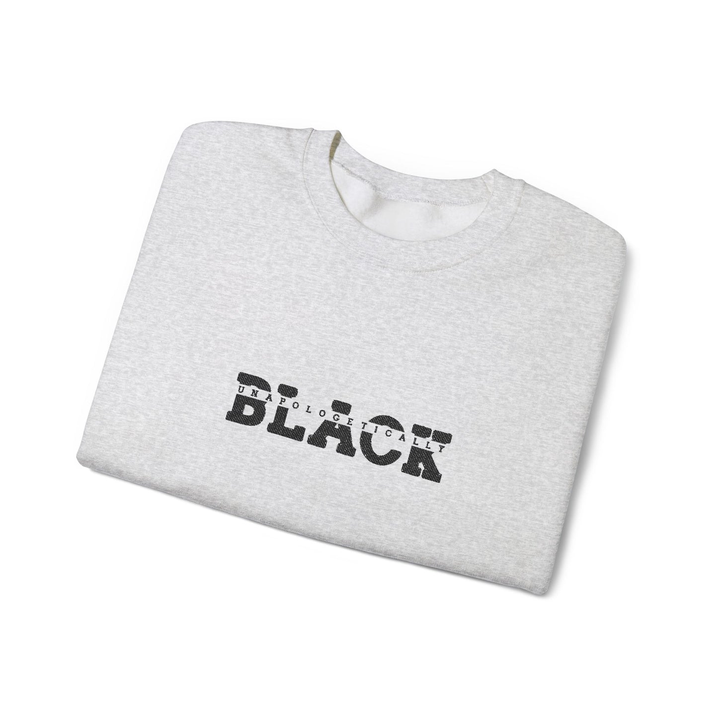 Unapologetically Black Embroidered Crewneck Sweatshirt