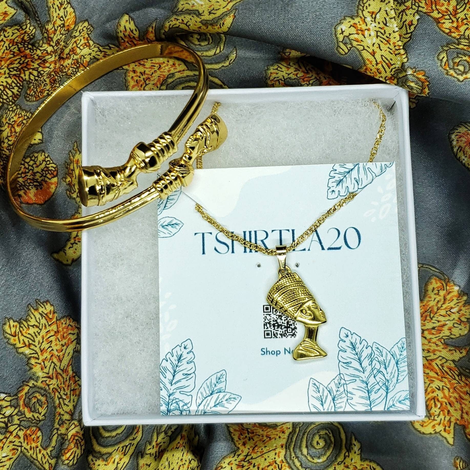 Nefertiti Bangle or Necklace - TSHIRTLA20