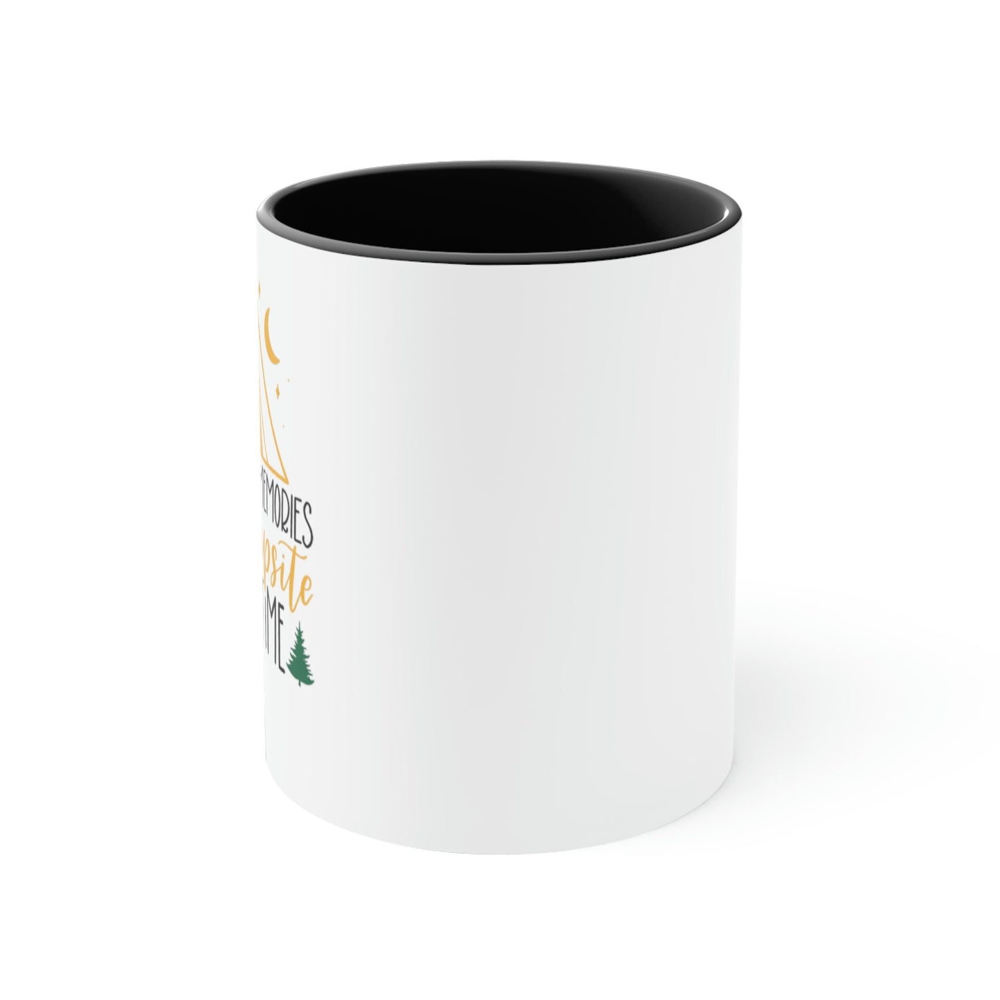 Making memories one campsite at a time Accent Coffee Mug, 11oz - TSHIRTLA20