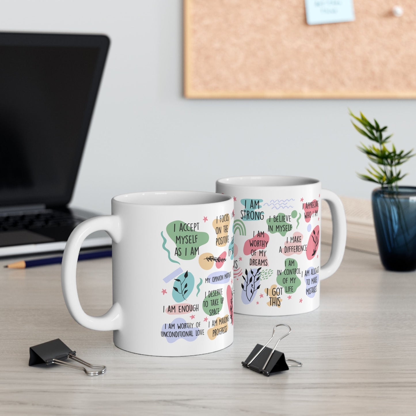 Daily affirmation coffee mug - TSHIRTLA20