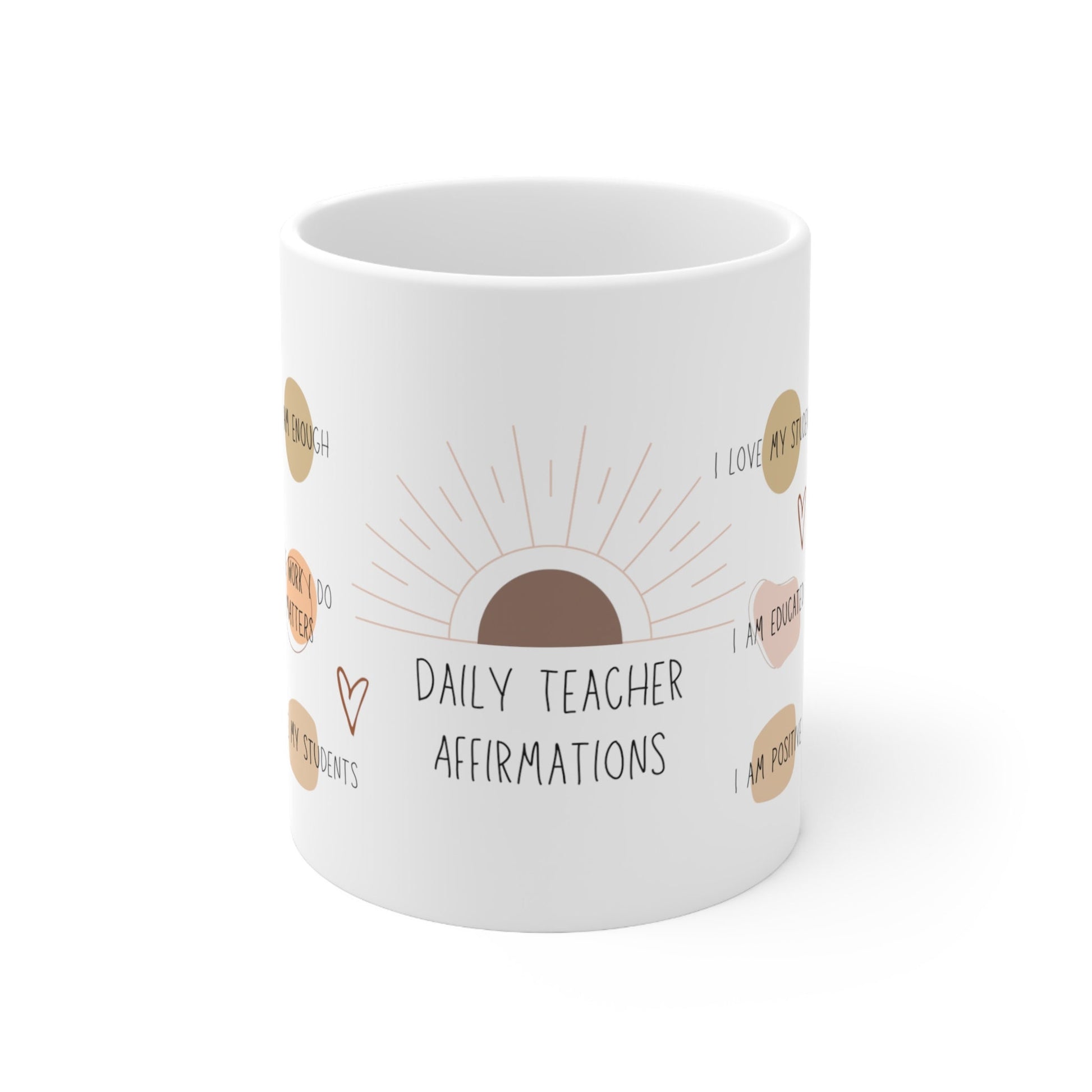 Teacher's Daily affirmation coffee mug - TSHIRTLA20