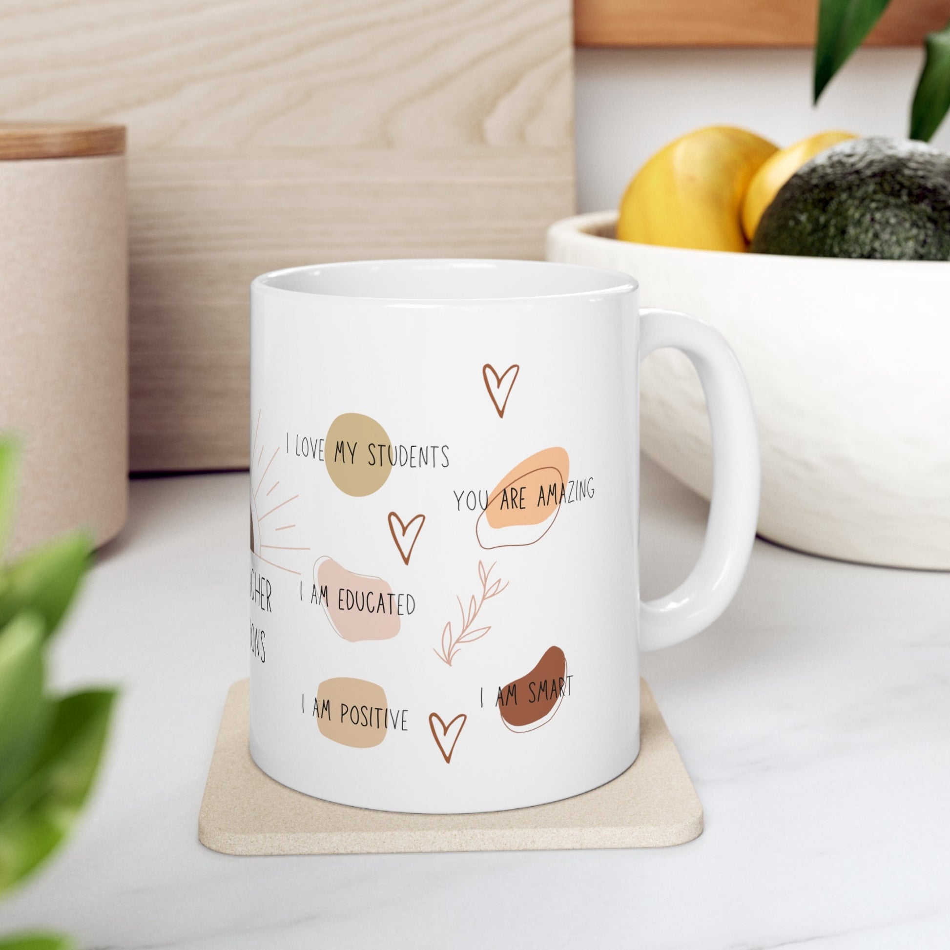 Teacher's Daily affirmation coffee mug - TSHIRTLA20