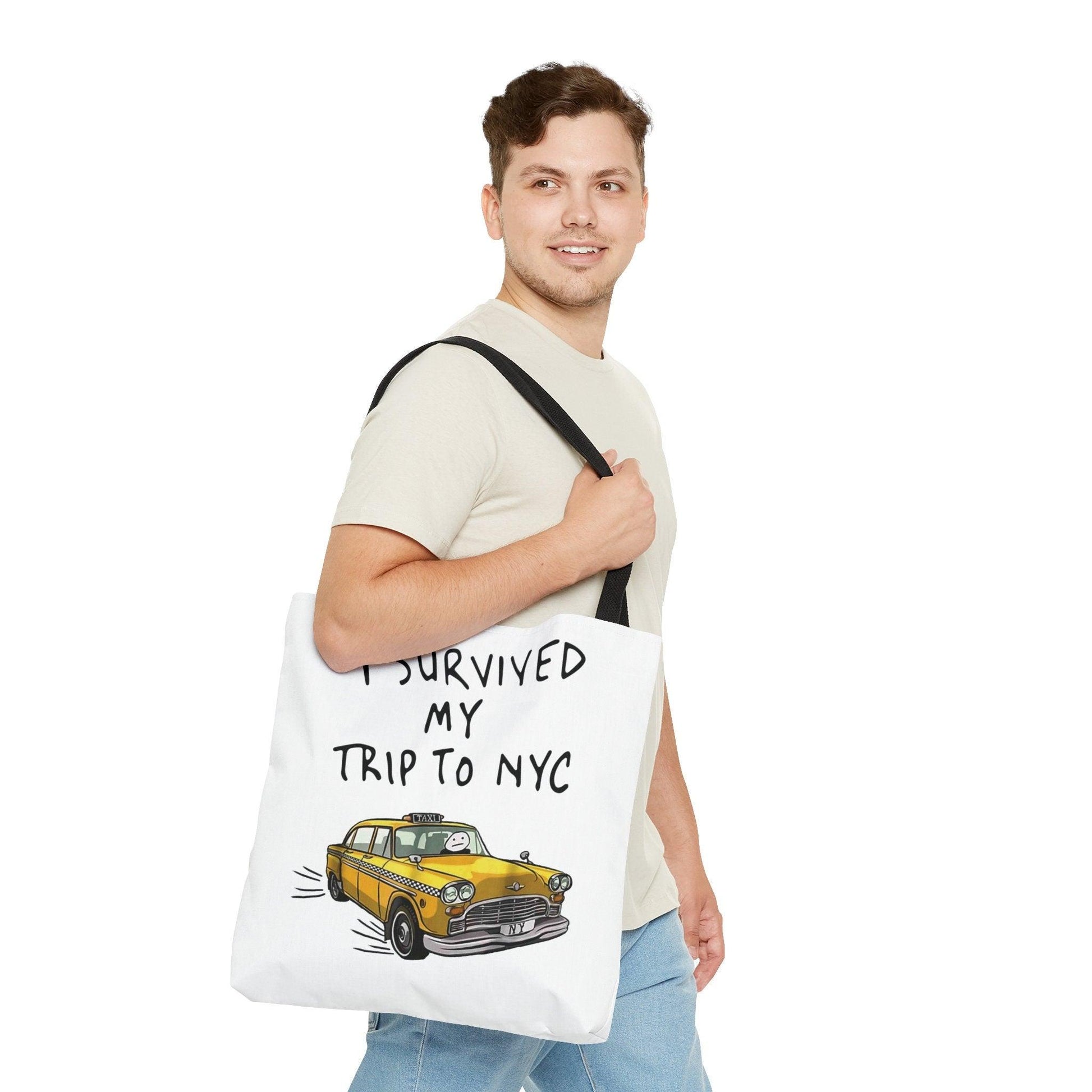 I survived my trip to NYC Tote Bag (AOP) - TSHIRTLA20