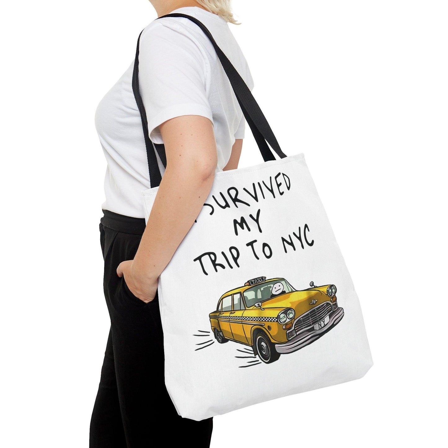 I survived my trip to NYC Tote Bag (AOP) - TSHIRTLA20