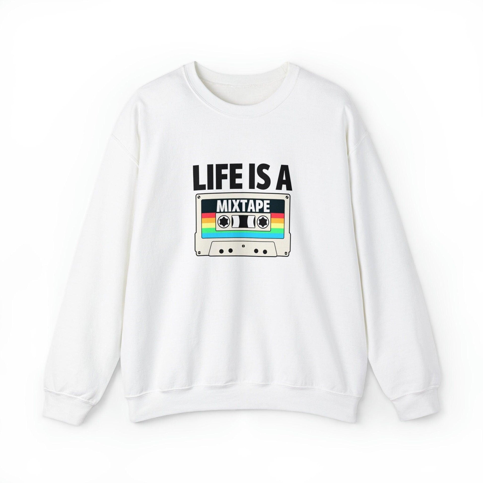 Life is a mixtape Unisex Heavy Blend Crewneck Sweatshirt - TSHIRTLA20