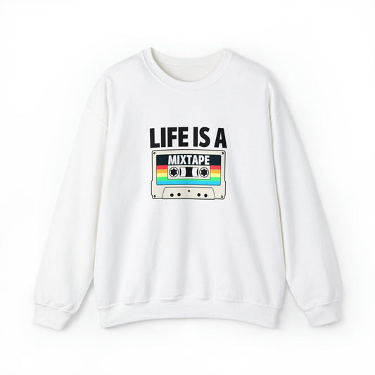 Life is a mixtape Unisex Heavy Blend Crewneck Sweatshirt - TSHIRTLA20