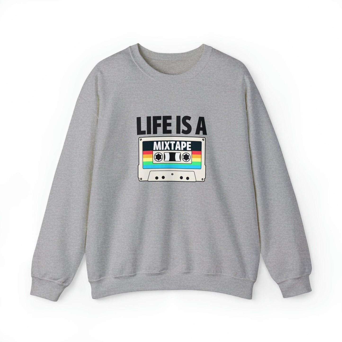 Life is a mixtape Unisex Heavy Blend Crewneck Sweatshirt - TSHIRTLA20