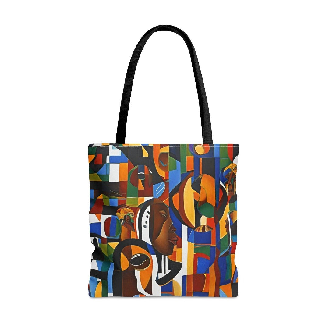 African American Colorful Abstract Tote Bags (Small, Medium or Large) - TSHIRTLA20