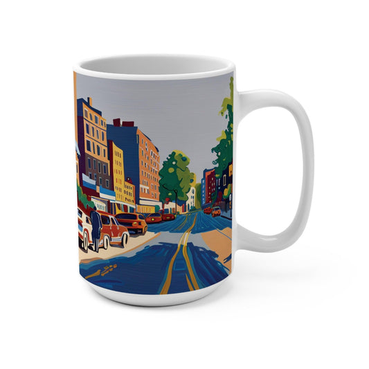 New York City Street Mug 15oz - TSHIRTLA20