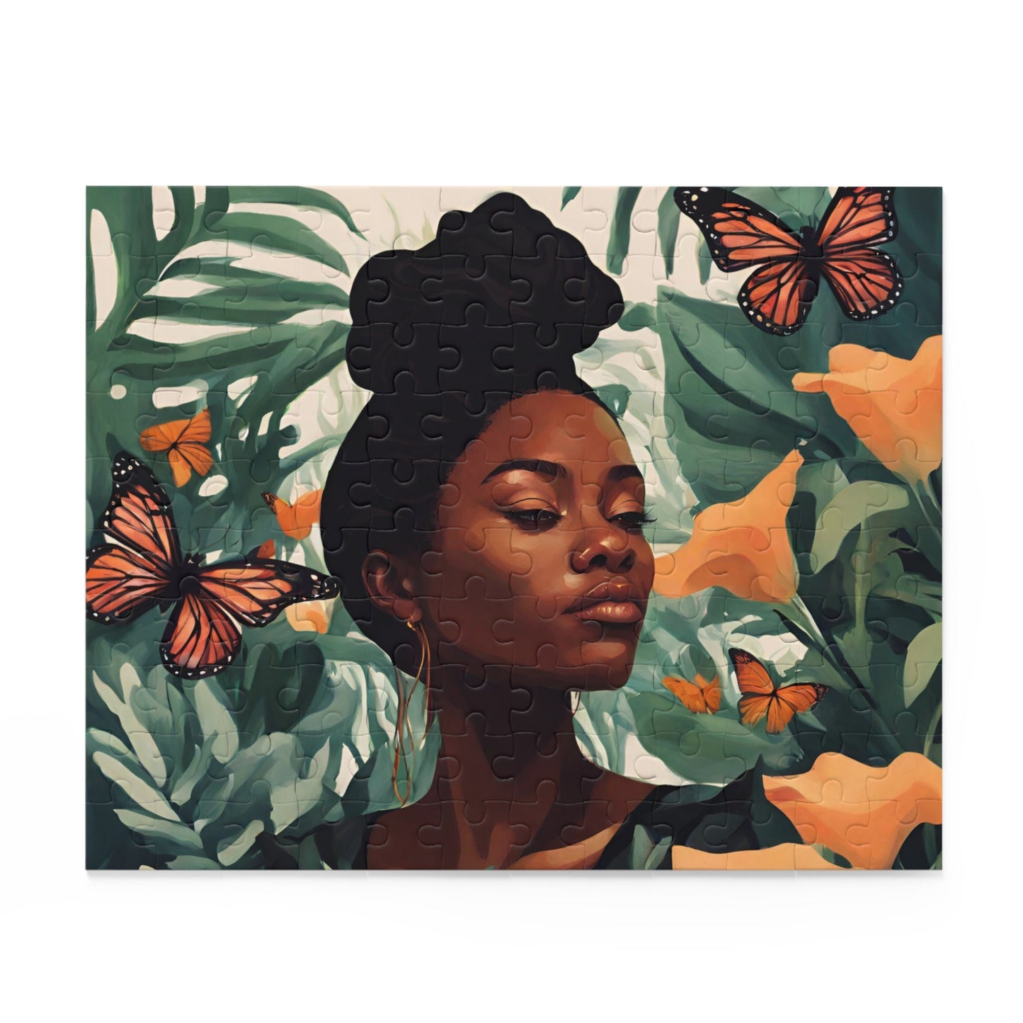 Black Woman in Nature Puzzle - TSHIRTLA20