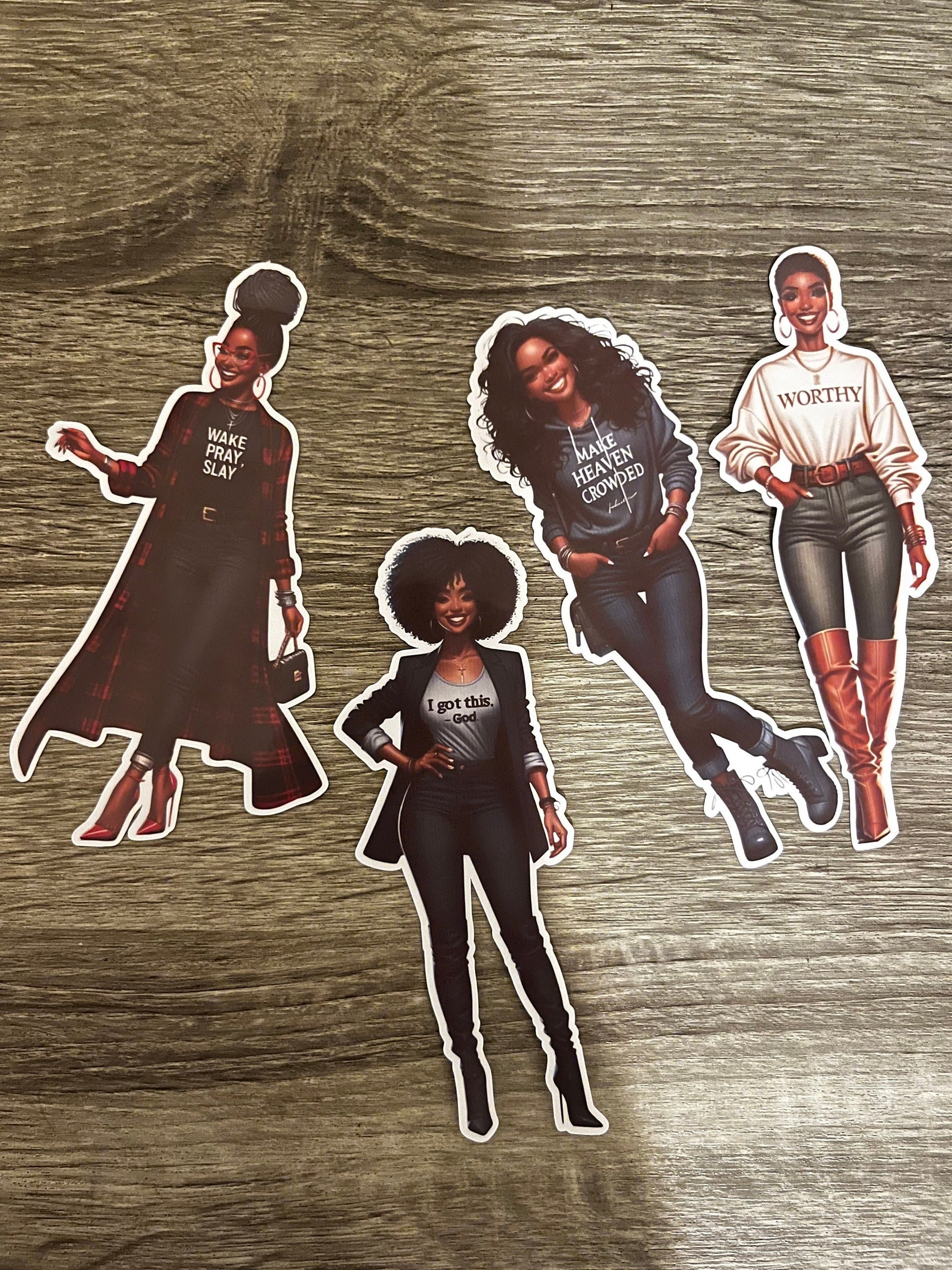 Black women empowerment bookmark/sticker set. - TSHIRTLA20