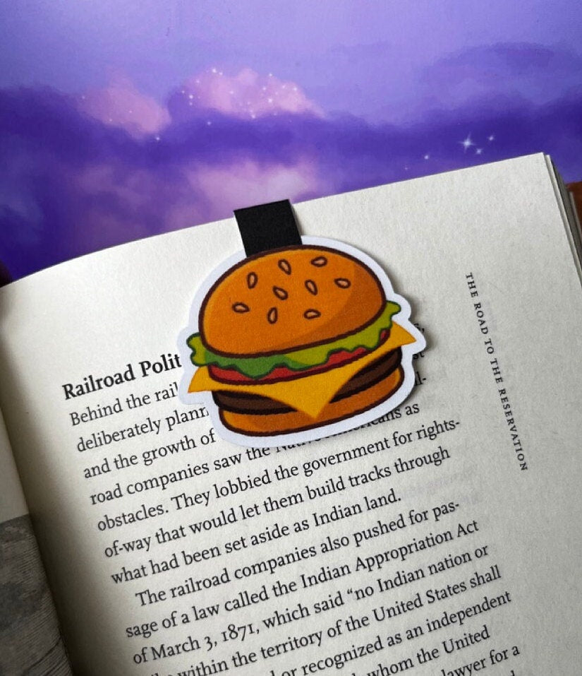 Cheeseburger Magnetic Bookmark - TSHIRTLA20